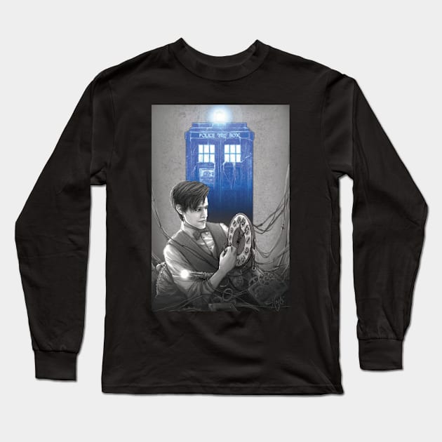 Wibbly Wobbly Long Sleeve T-Shirt by sempaiko